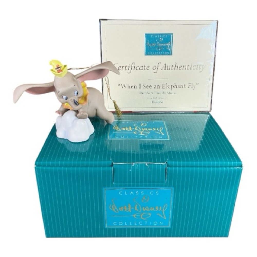 Vintage Walt Disney Porcelain Dumbo Timothy Mouse “When I See an Elephant Fly” - Picture 8 of 13